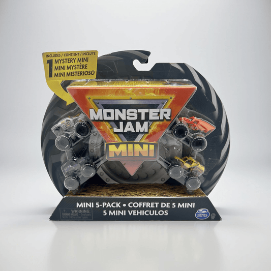 Monster Jam Mini - Coffret de 5 dont 1 camion mystère - La trésorerie d'Olivia